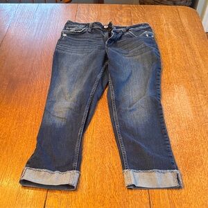 Lee Dark Blue Ankle Jeans